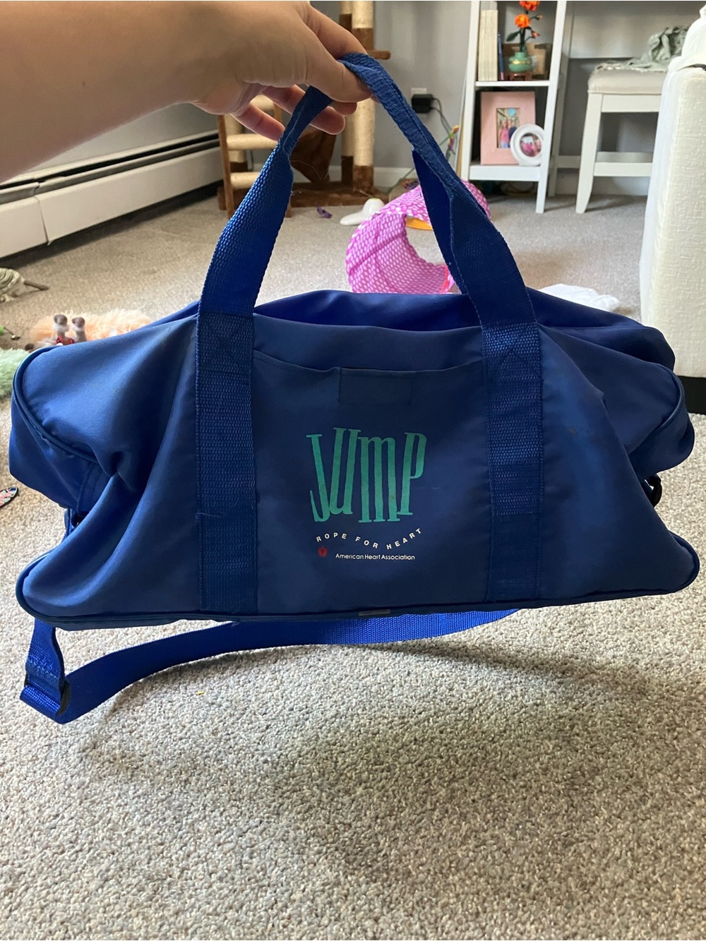 American Heart Association Jump Rope for Heart Vintage Duffel Bag